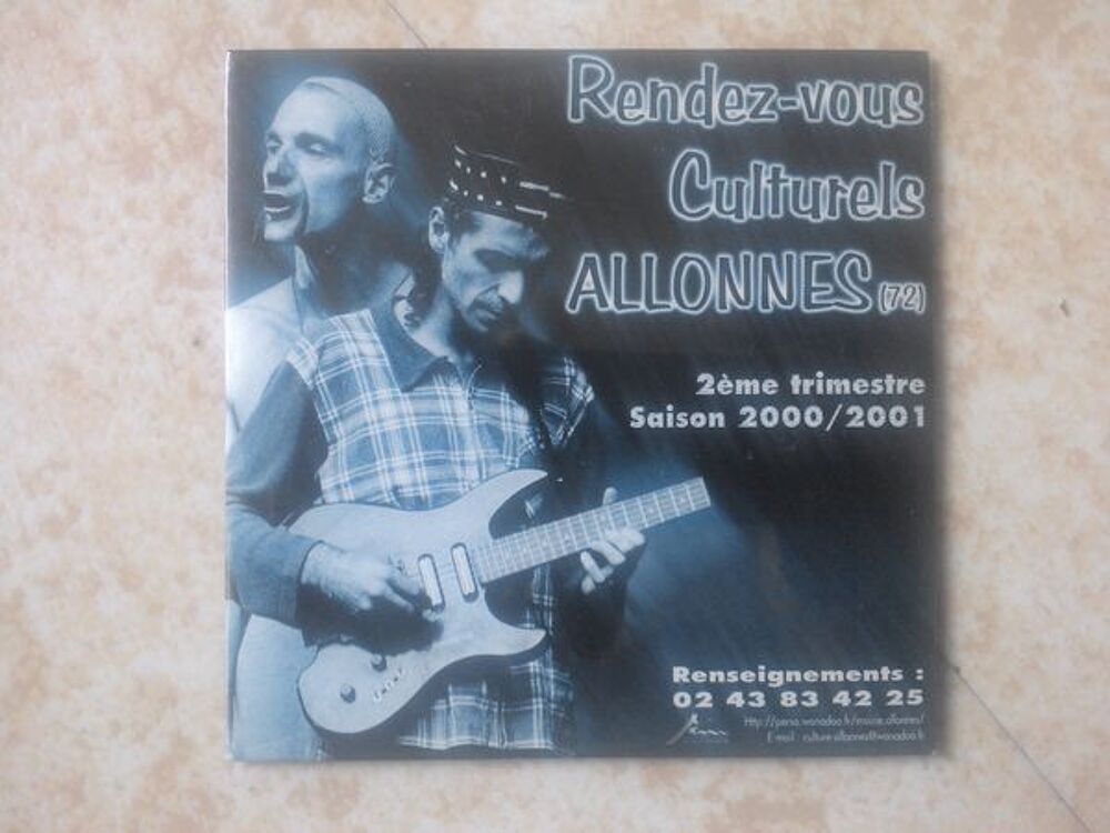 RENDEZ VOUS CULTURELS ALLLONNES 72 2001/02 CD et vinyles