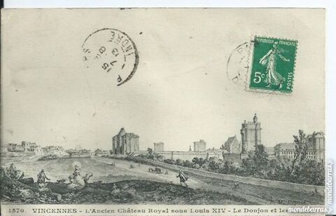 vincennes , l'ancien chateau roya lsous louis XIV 6 Tours (37)