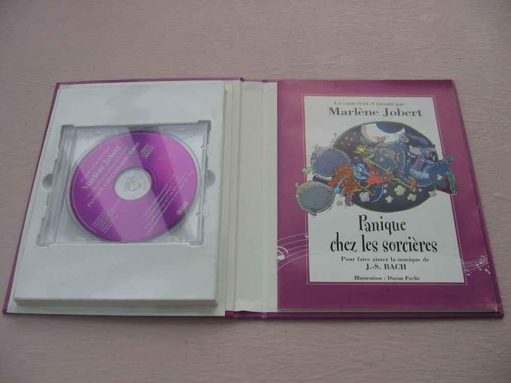 CD+livre enfants: " Panique chez les Sorci&egrave;res" CD et vinyles
