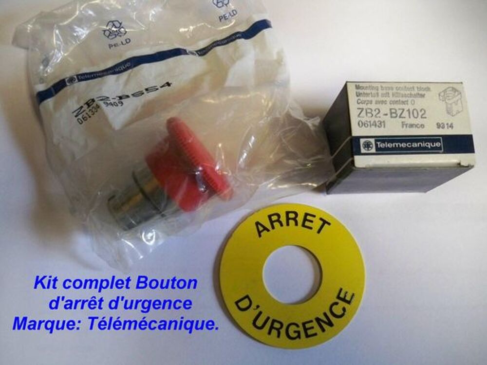 Bouton d'arr&ecirc;t d'urgence Bricolage