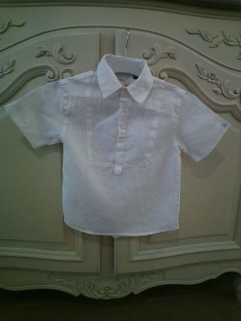 Chemisette blanche en lin OKADI 6 ans - TBE 5 Reims (51)