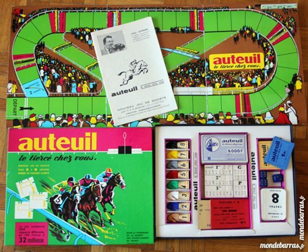 Jeu Auteuil tierc&eacute; L&eacute;on Zitrone Dujardin 1963 Jeux / jouets