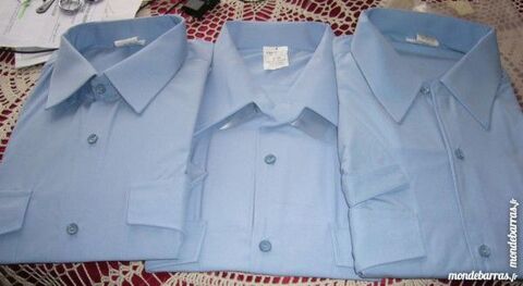 3 chemisettes homme bleues neuves T 41/42 24 Versailles (78)