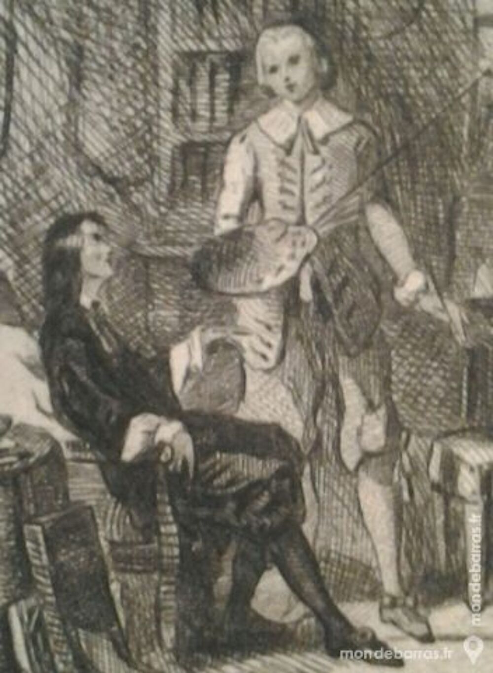 Les derniers moments de Watteau - Gravure Décoration