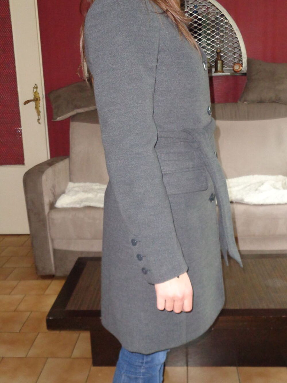 MANTEAU GRIS T.36 Vêtements