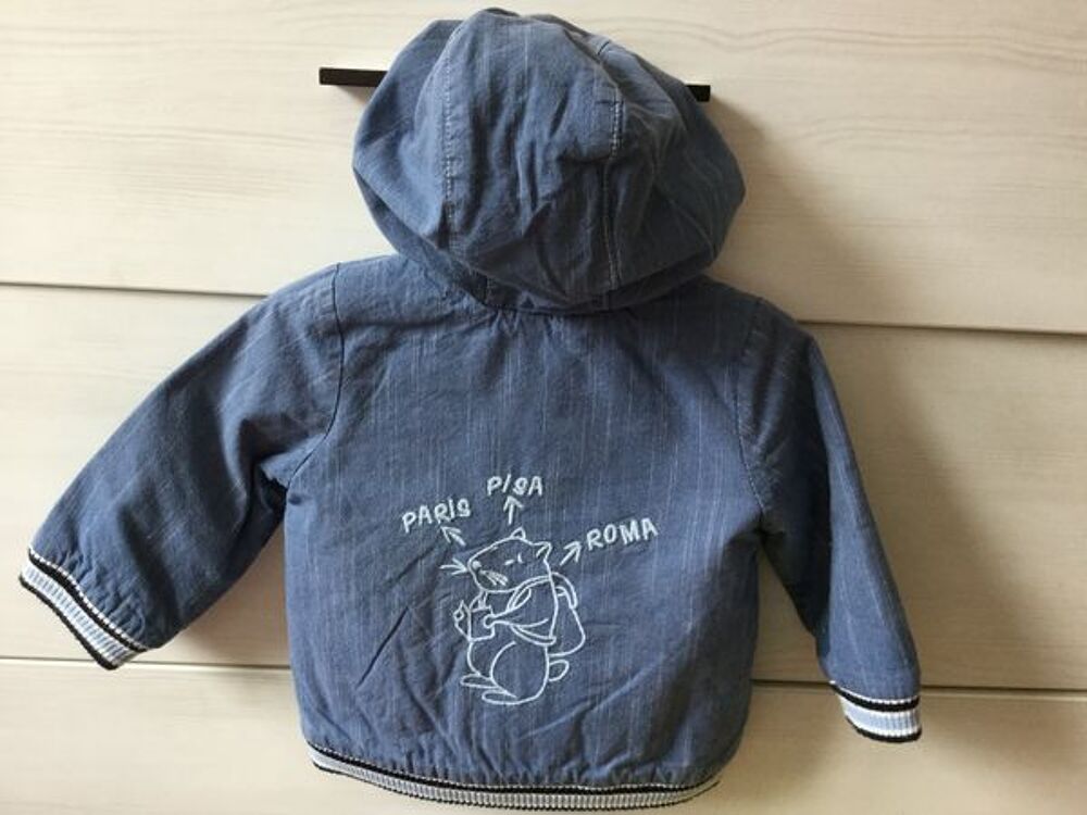 blouson bleu Puériculture
