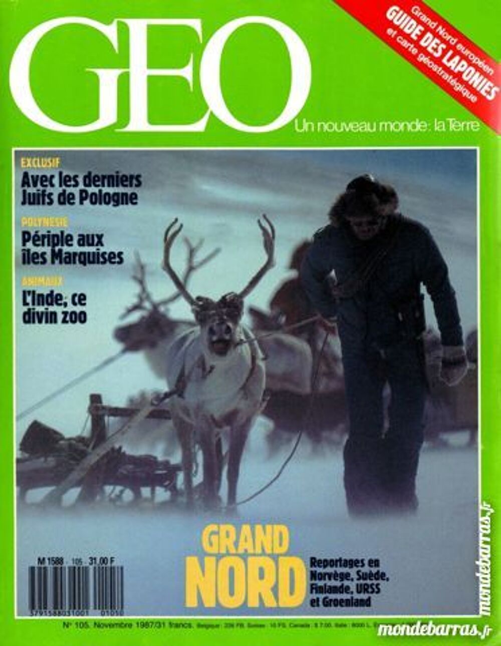 LE GRAND NORD - g&eacute;o - SCANDINAVIE Livres et BD