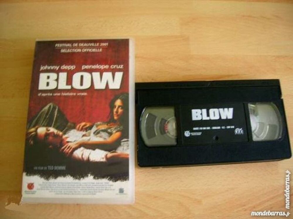 K7 VHS BLOW - Johnny Depp/Penelope Cruz DVD et blu-ray