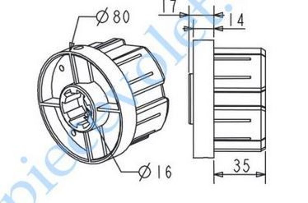 Tube pour enroulement volet roulant L = 2,75 m Bricolage