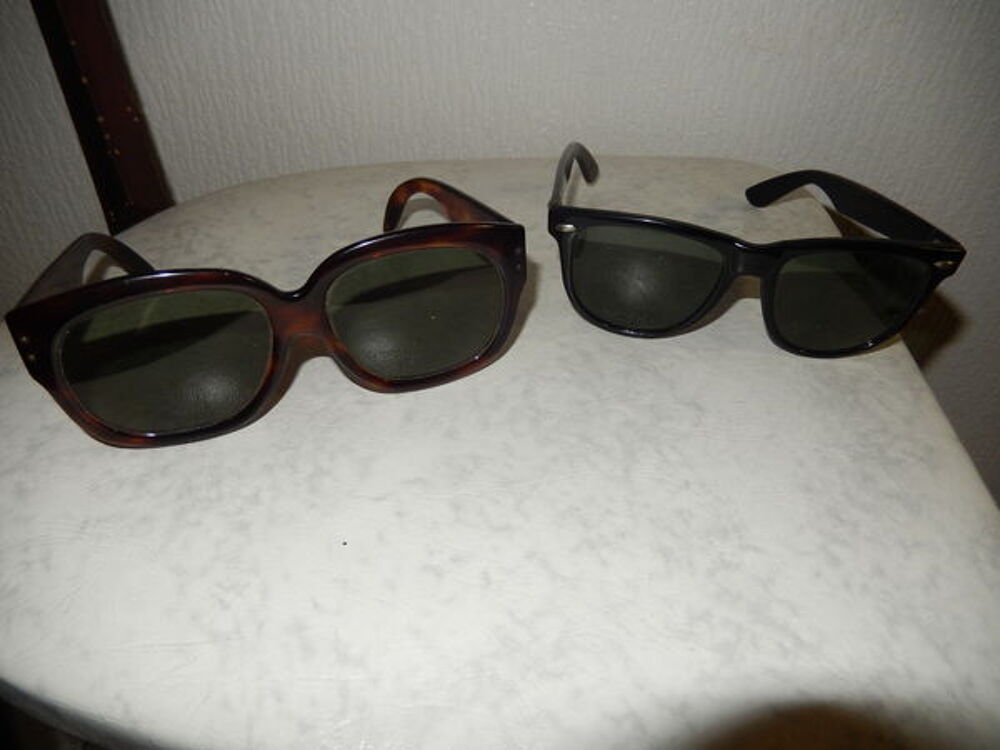 2 paires de lunettes de soleil homme Vêtements