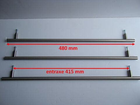LOT DE 3 POIGNES DE PORTE DE PLACARD ACIER NICKEL 15 La Celle-sur-Morin (77)