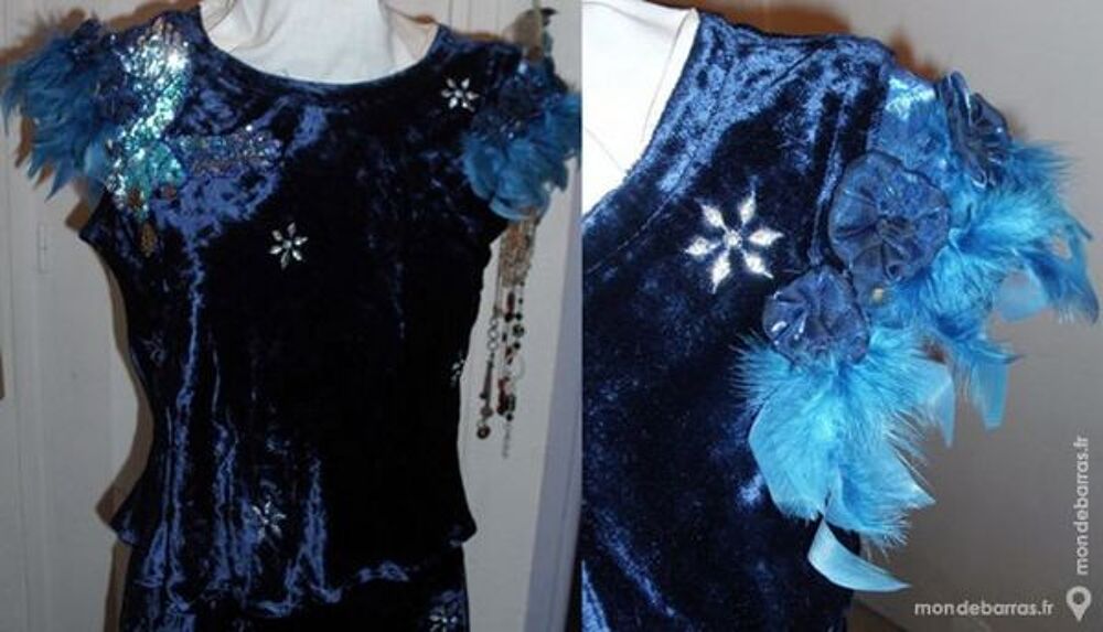 Ensemble 2 pi&egrave;ces en panne de velours Vêtements