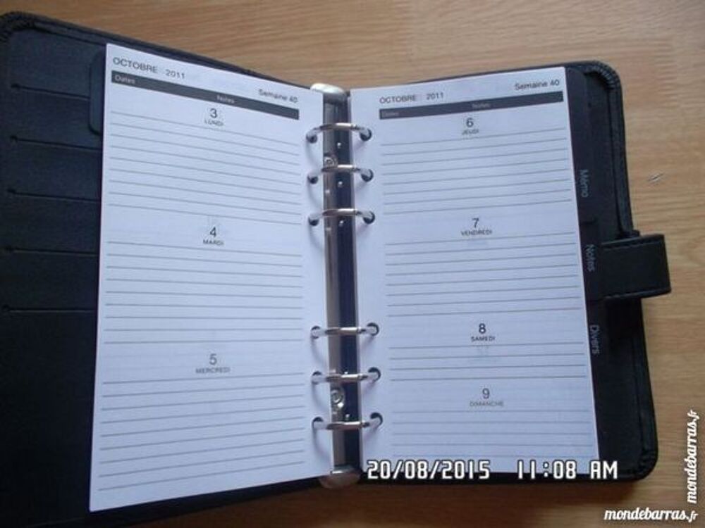 calpin noir agenda Bijoux et montres