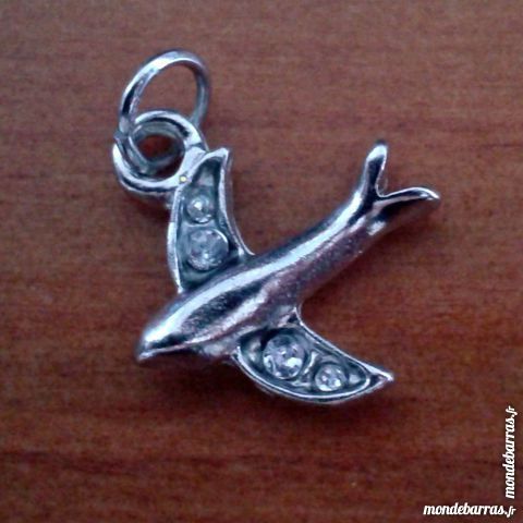 Pendentif argent sertie de 4 zirconiums 3 Cabestany (66)
