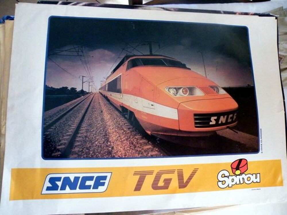 maquette d'impression Journal de Spirou sur le TGV 