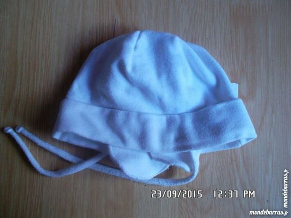 bonnet blanc naissance*juste 1e*kiki60230 Vêtements enfants