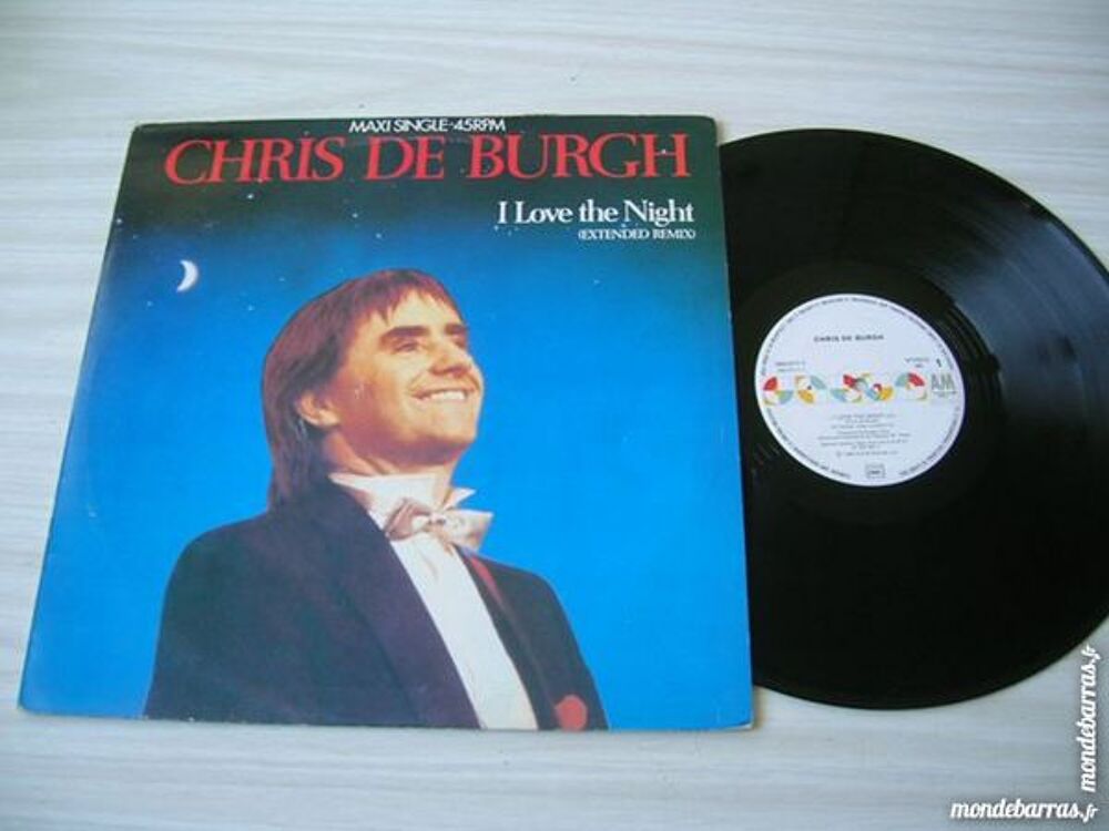 MAXI 45 TOURS CHRIS DE BURGH I love the night CD et vinyles