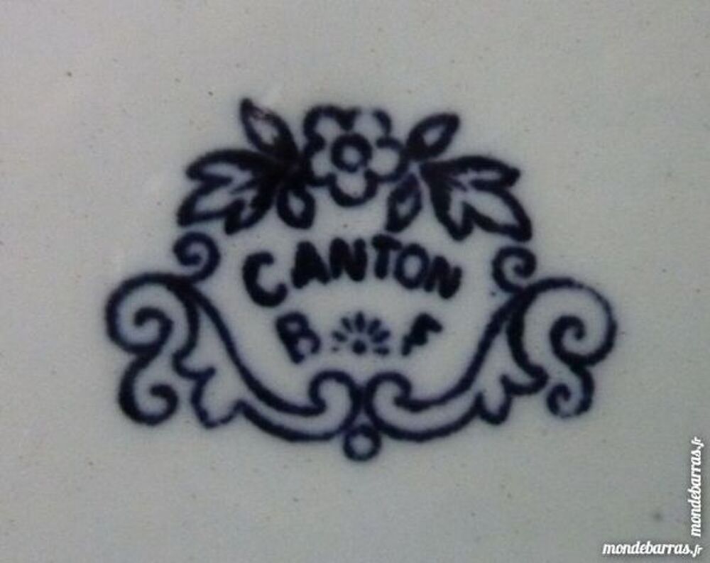 1 LOT DE 7 ASSIETTES BOSH &amp; FRERE &laquo; CANTON &raquo; Cuisine