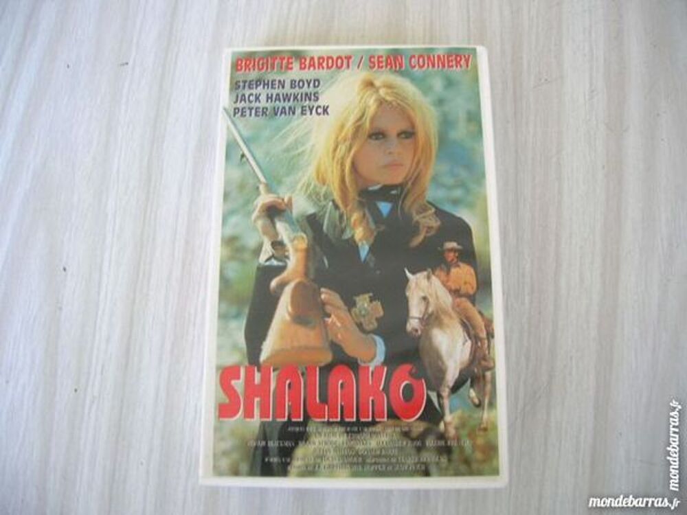 K7 VHS SHALAKO - BARDOT- CONNERY - Western DVD et blu-ray