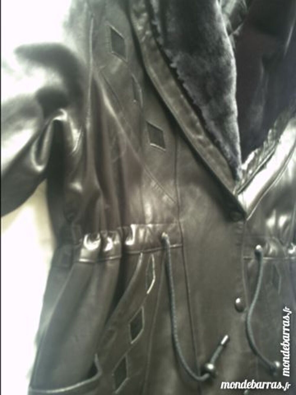Veste en cuir femme Vtements