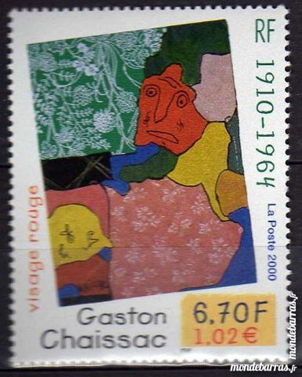 "N&deg; 3350 Timbre France NEUF** "" TABLEAUX"" An 2000" 