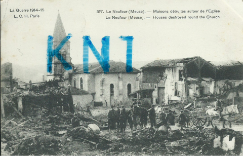 La grande guerre 1914-15 , Le neufour 1915 5 Tours (37)