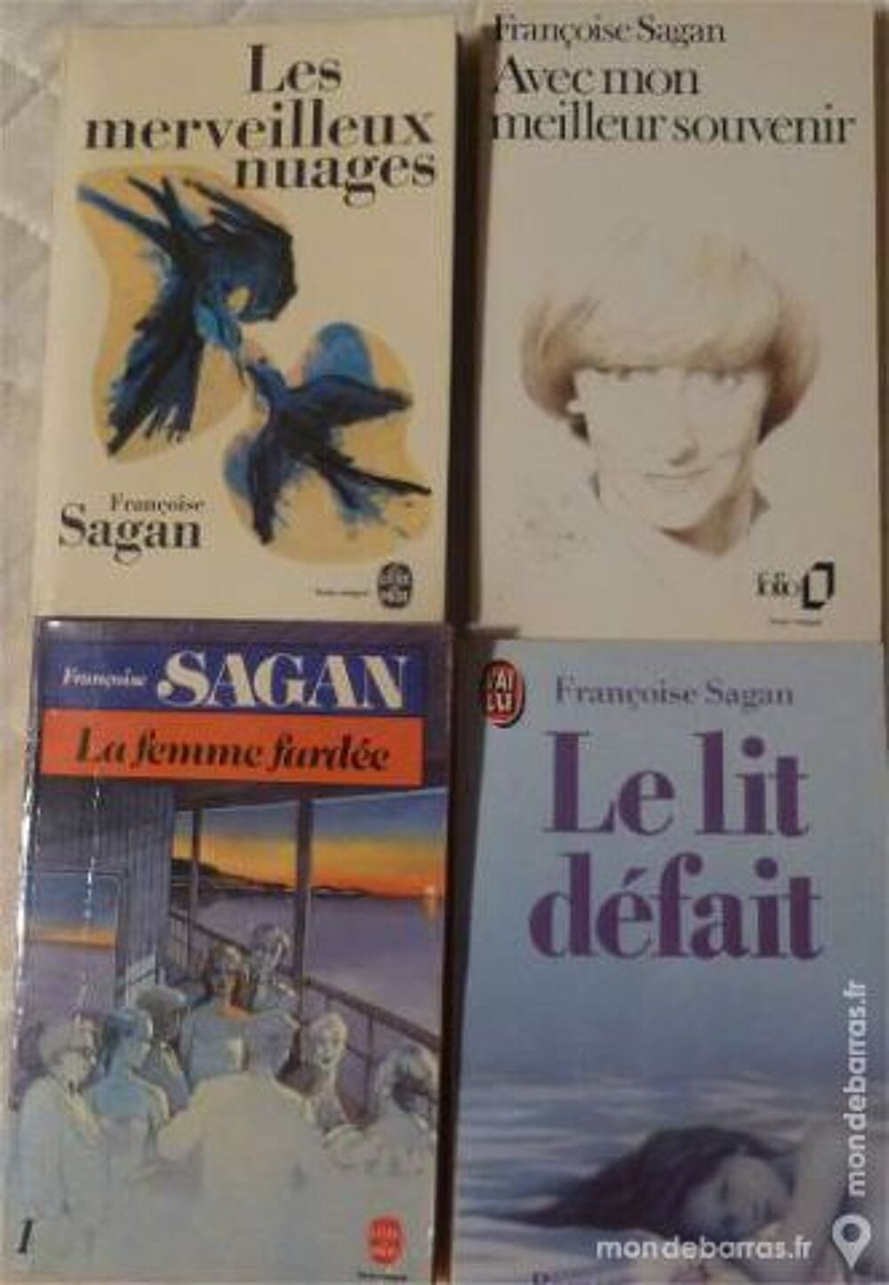 4 livres Fran&ccedil;oise Sagan Livres et BD