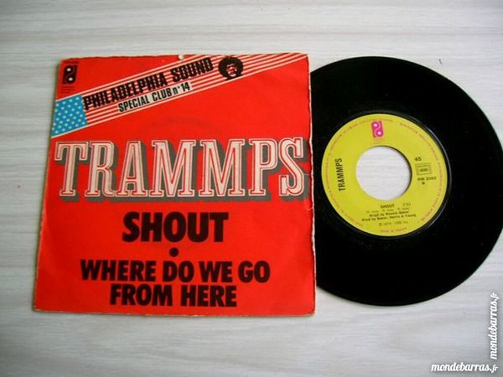 45 TOURS TRAMMPS Shout/Where do we go from here CD et vinyles