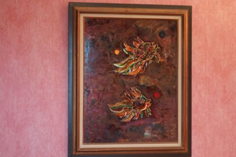 Tableau de Dominique: Poissons en relief 100 Plaisance-du-Touch (31)