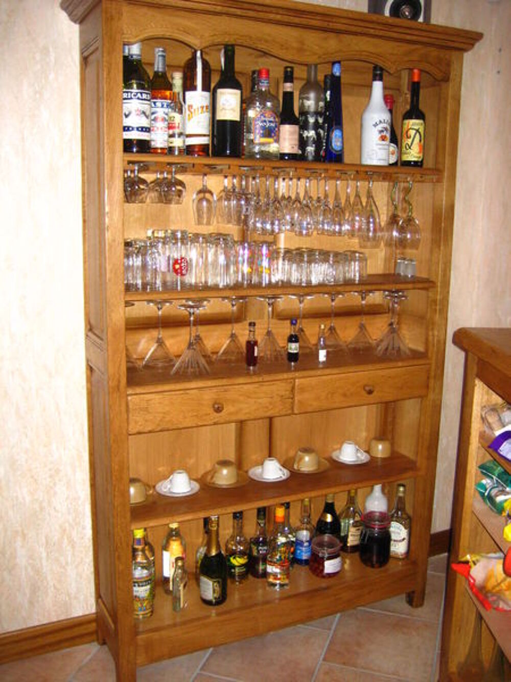 BAR DROIT CHENE CLAIR Meubles