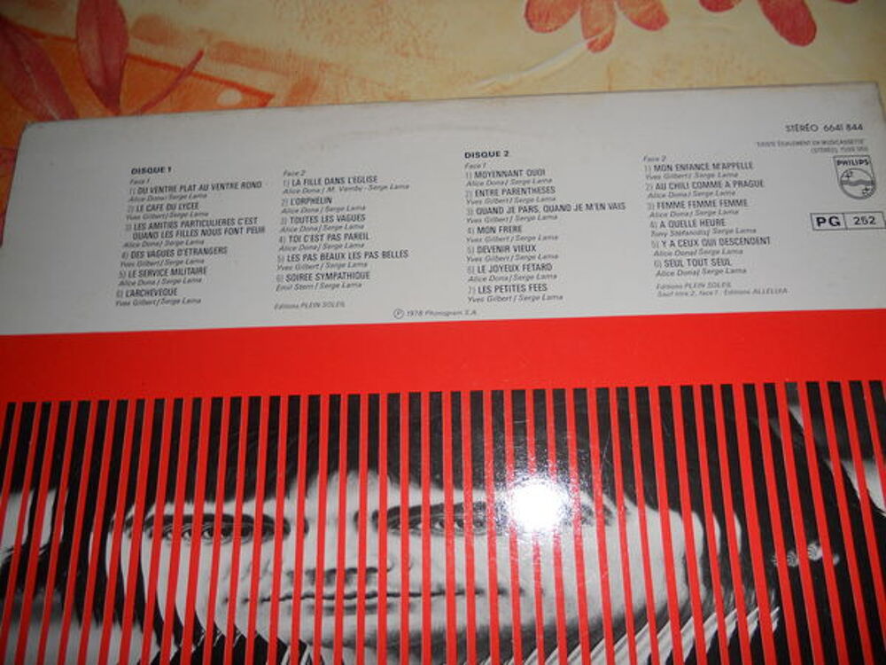 PROPOSE DOUBLE 33 TOURS VINYLS SERGE LAMA CD et vinyles