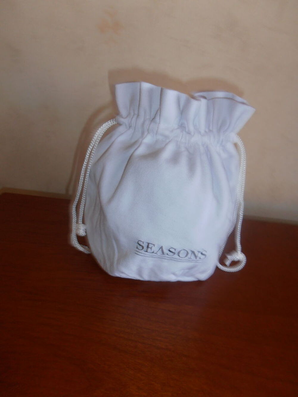 Bourse en tissu blanc (79) Maroquinerie