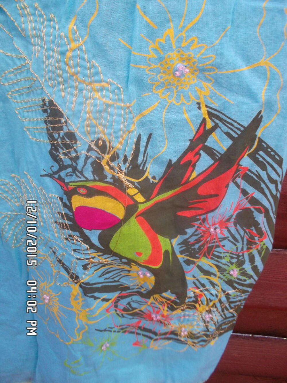 TUNIQUE BLEU TURQUOISE T.40*JUSTE 3E*KIKI60230 Vêtements