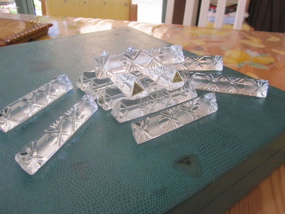 SUPPORTS COUTEAUX en CRISTAL de PLOMB Cuisine