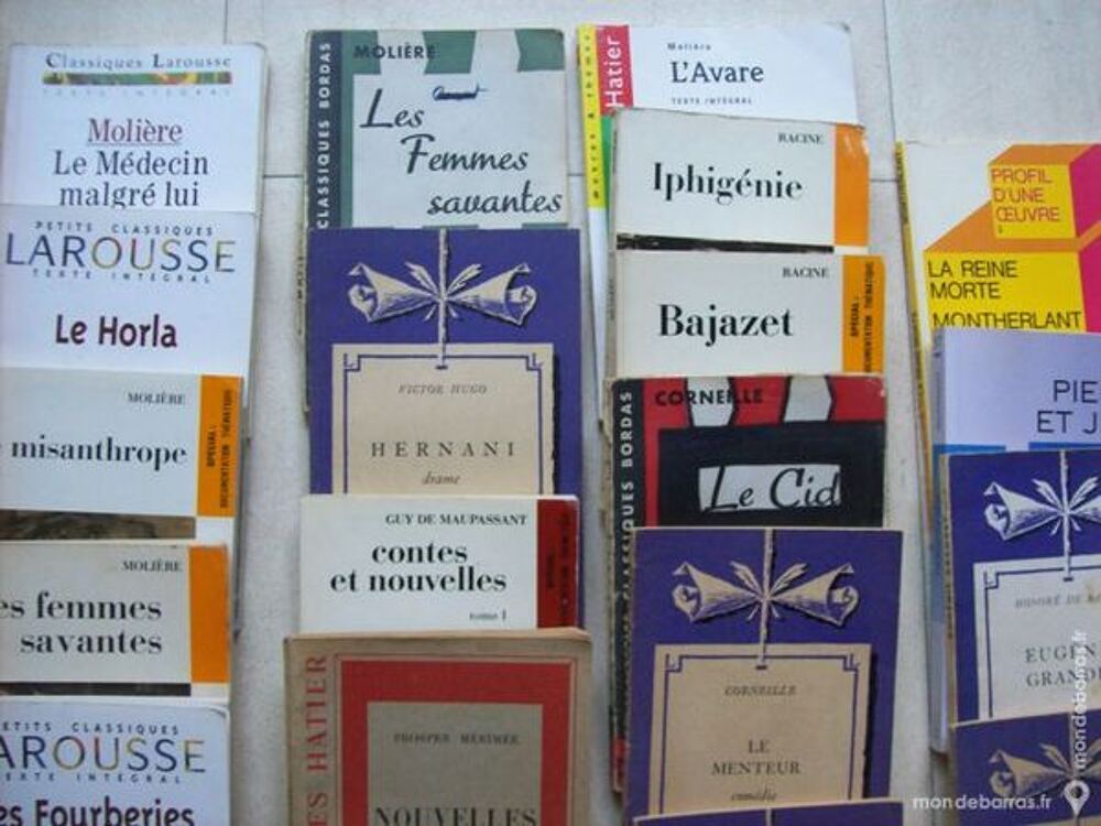 lot de &laquo;classiques&raquo; Moli&egrave;r, Corneille ….zoe Livres et BD
