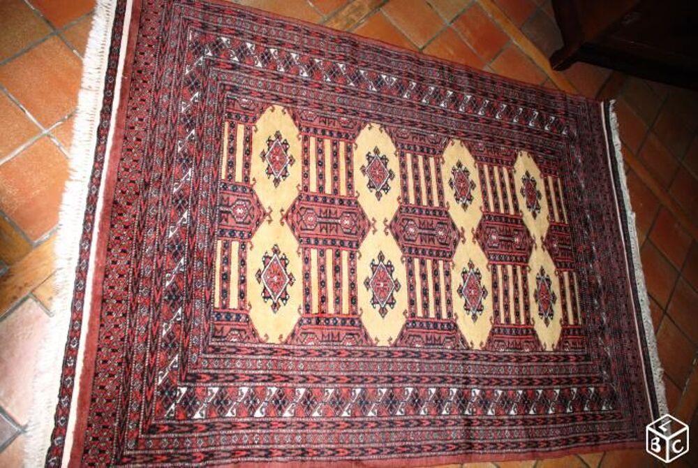 TAPIS d'Orient authentique Pakistanais 360000 noeuds Décoration