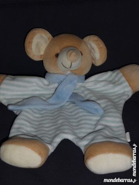 Doudou plat souris rayé bleu LUC BERNAERT 5 Rueil-Malmaison (92)