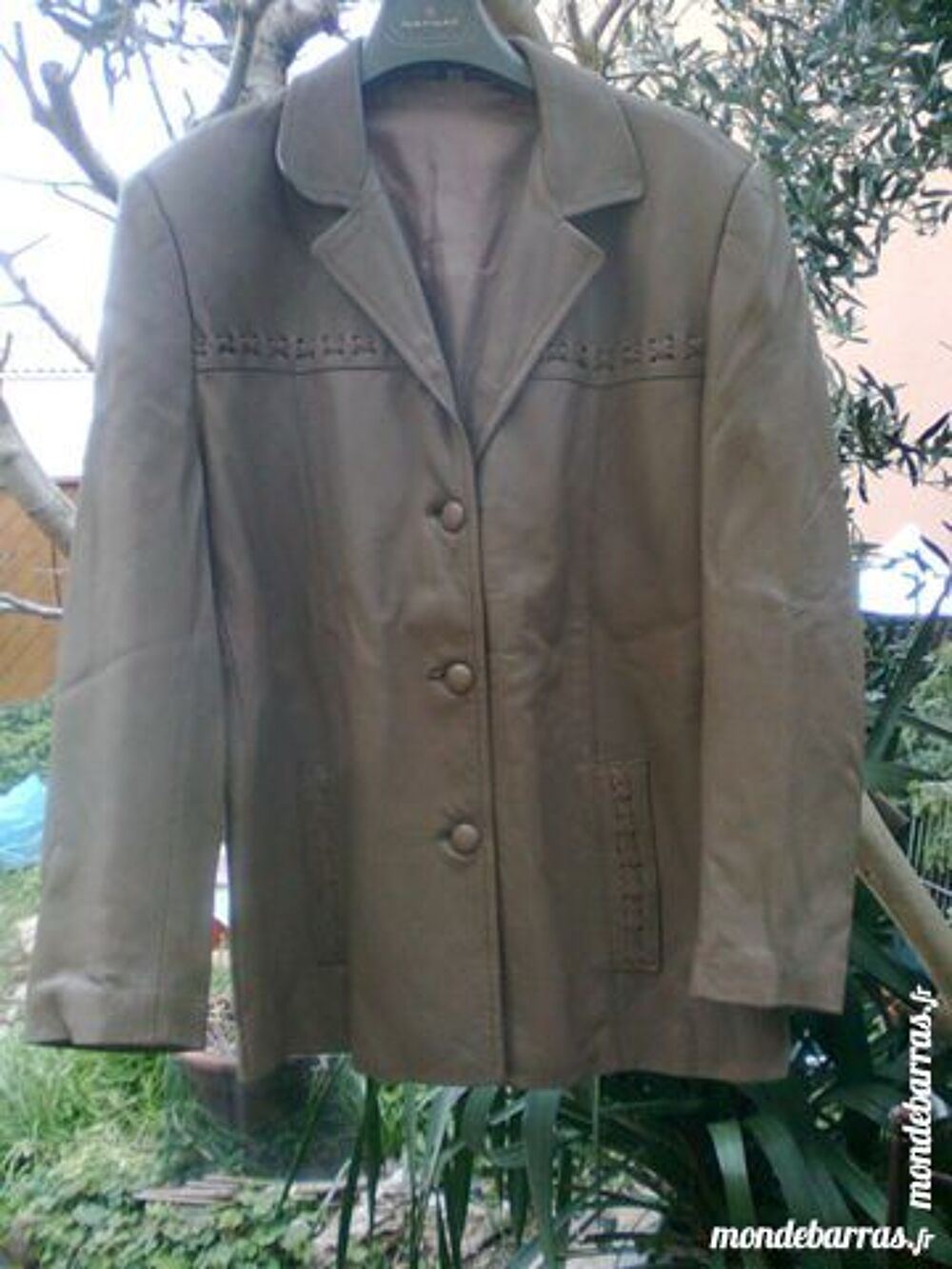 VESTE CUIR SOUPLE - 40/42 - zoe Vêtements