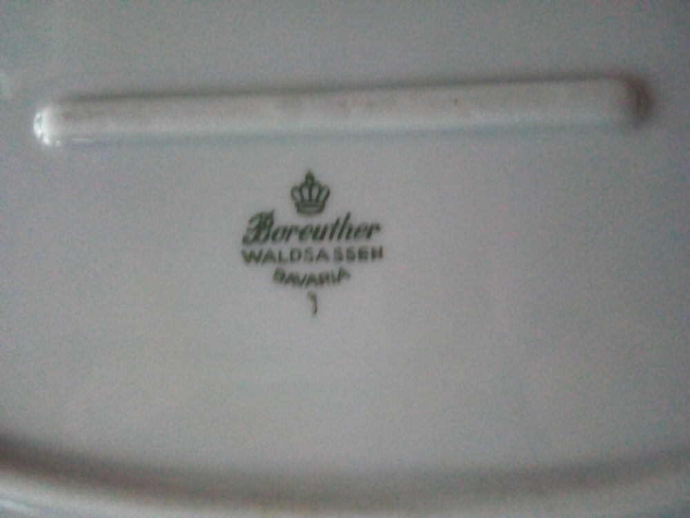 Plat ovale en porcelaine de Bavi&egrave;re Cuisine