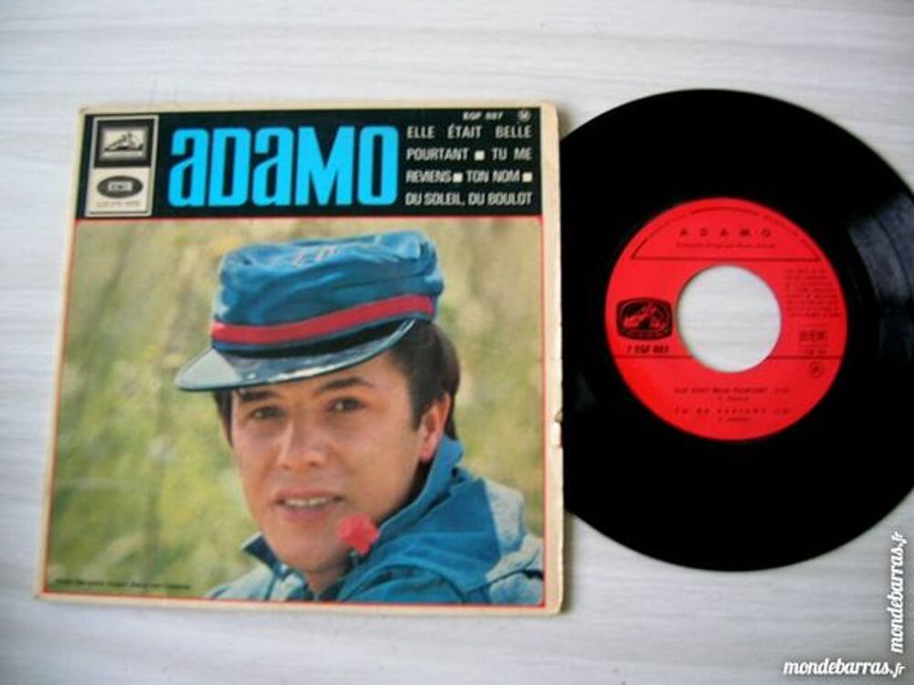 45 TOURS ADAMO Elle &eacute;tait belle pourtant CD et vinyles