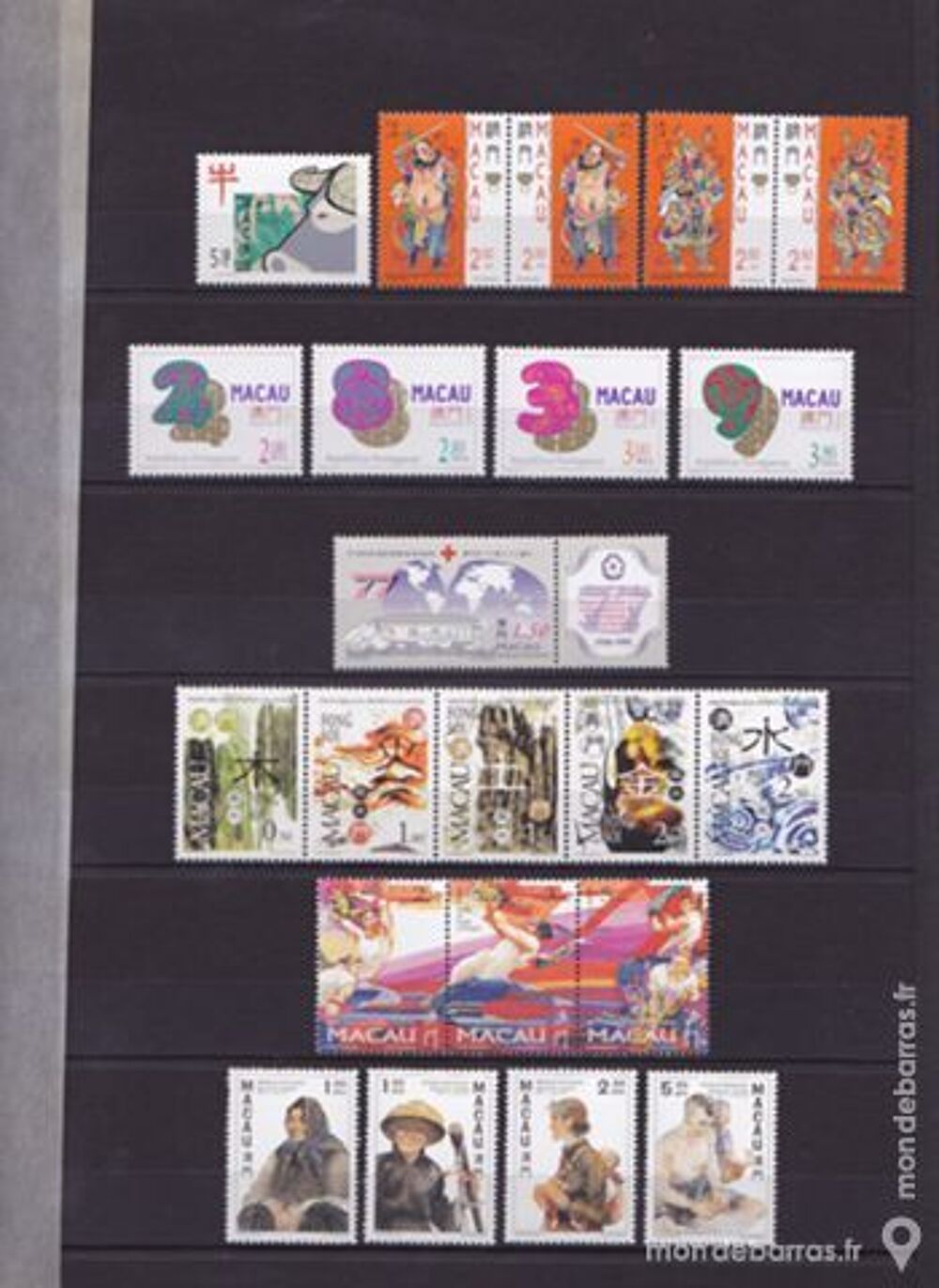 Timbres macao neuf ann&eacute;es compl&egrave;te 1997 + 09 Blocs 