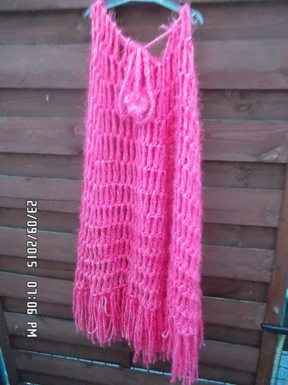 PONCHO ROSE*JUSTE 5E*KIKI60230 Vêtements