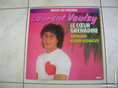 MAXI 45 TOURS LAURENT VOULZY Le coeur grenadine 21 Nantes (44)