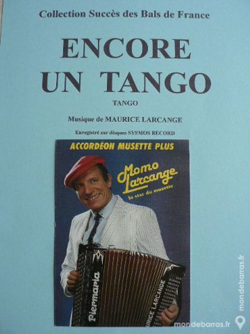 Accord&eacute;on: ENCORE UN TANGO de MAURICE LARCANGE Instruments de musique