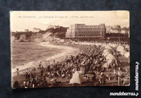 CPA Biarritz - La grande plage 8 Nice (06)