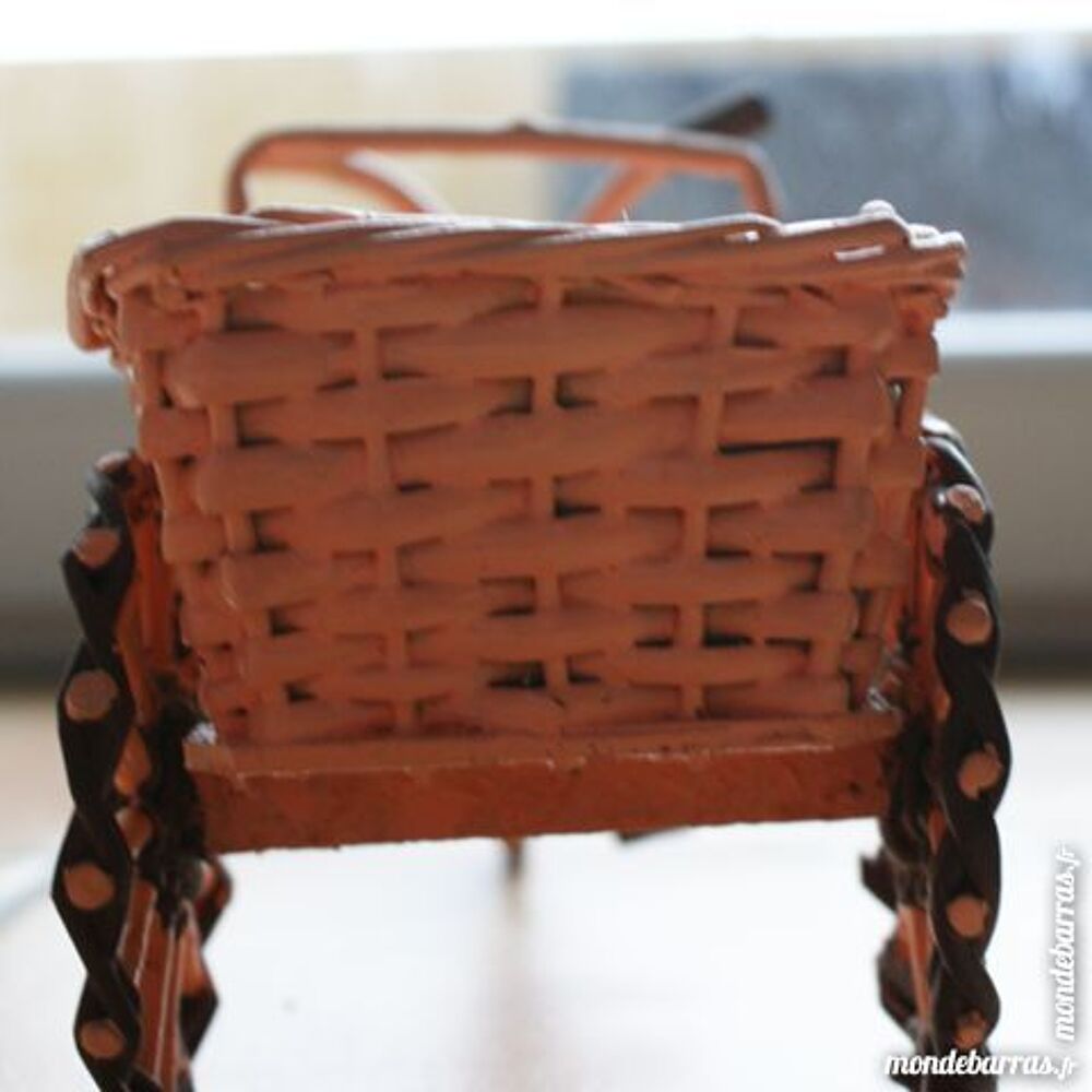 "Objet pour d&eacute;coration florale ""V&eacute;lo remorque"" bois" Décoration