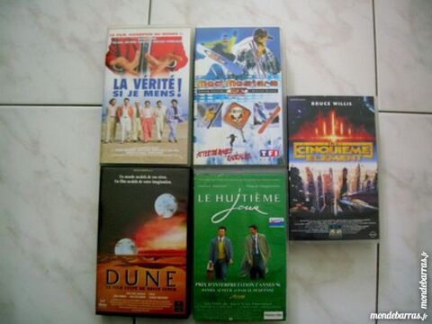 LOT 5 K7 VHS Films  Dune, 8�me jour, 5�me �l�ment. 7 Nantes (44)
