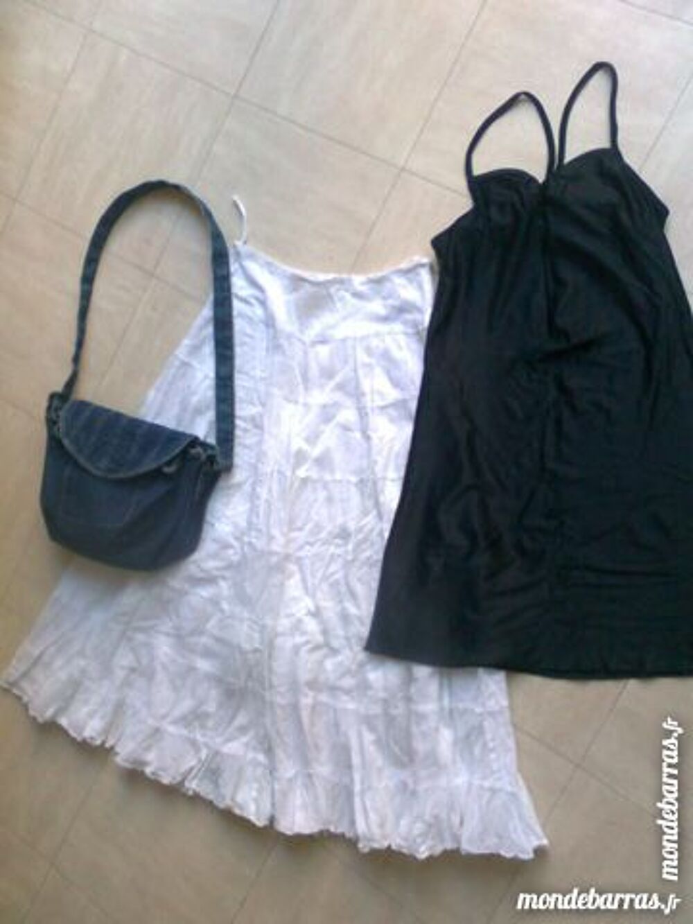 jupe &agrave; vollants, robe, sac en jean - 36 - zoe Vêtements