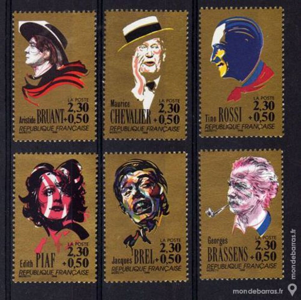 S&eacute;rie C&eacute;l&eacute;brit&eacute;s N&deg; 2649 &agrave; 2654 Ann&eacute;e 1990 NEUFS** 
