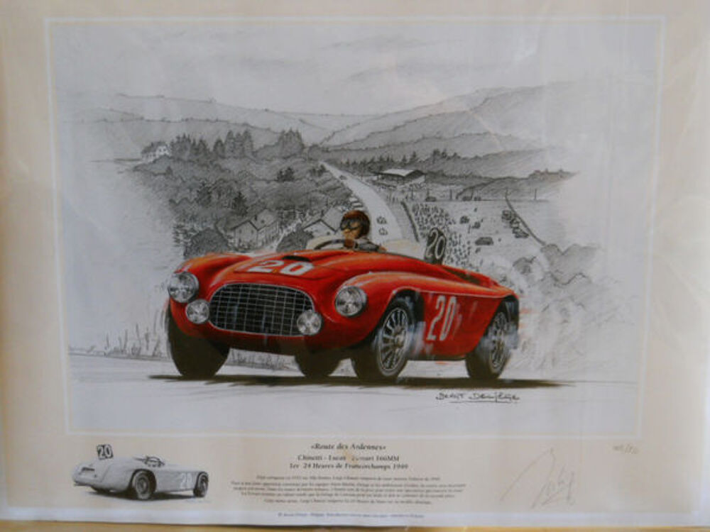 Ferrari 166MM Edition d'art Benoit Deli&egrave;ge 